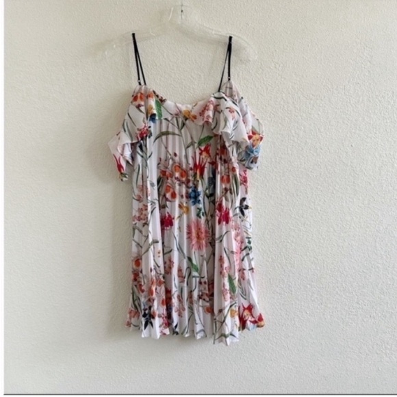 Delfi Collective Elsa Floral Pleated Mini Dress - Picture 2 of 6